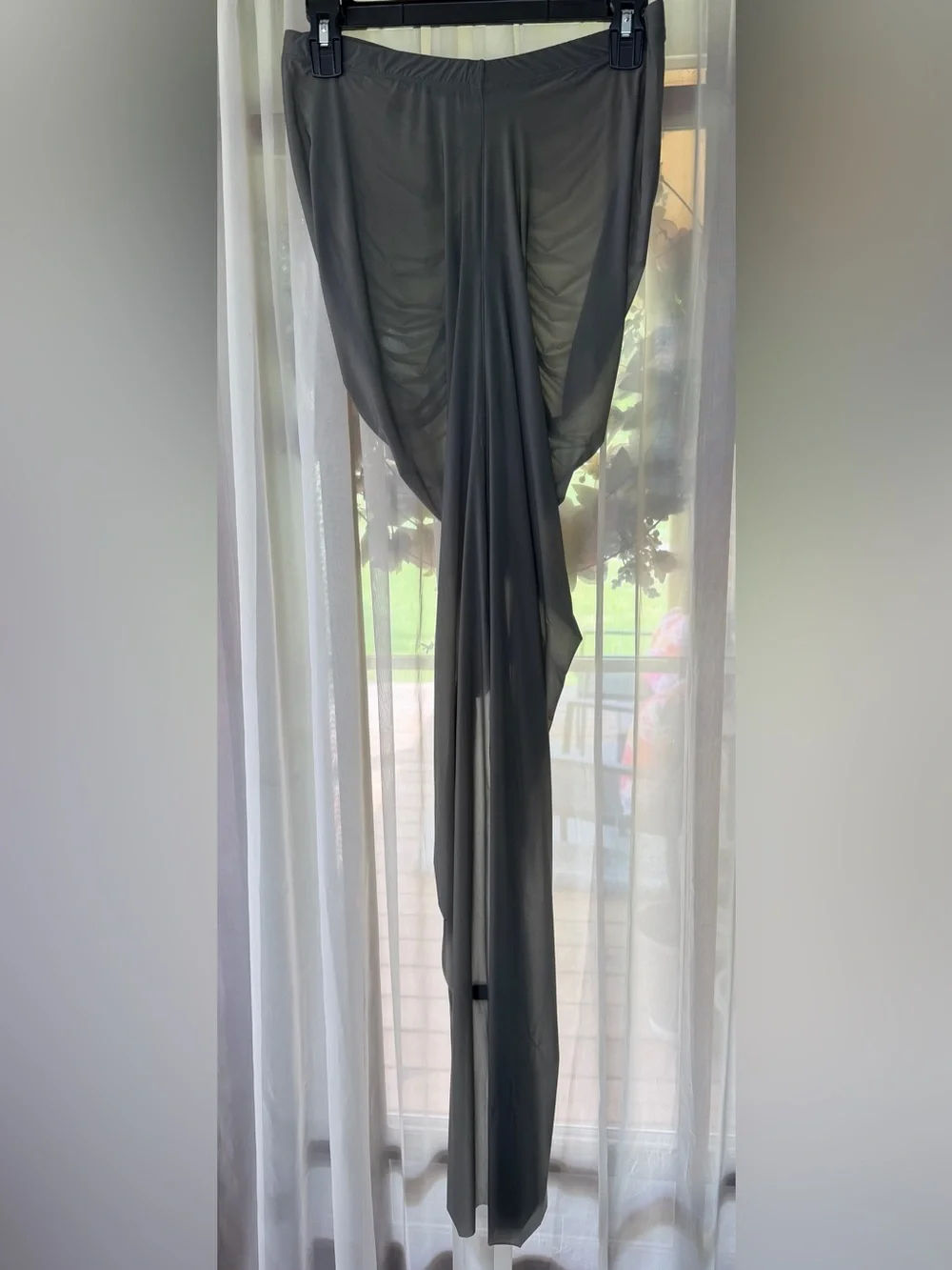 SKIMS Gunmetal Long Tube Skirt